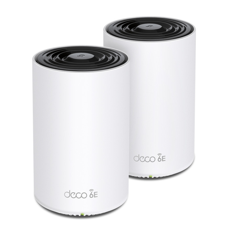 SISTEMA DECO XE75 PRO (2 piezas) TP-LINK MESH WI-FI 6E AXE5400 TRI-BANDA (6GHz+5GHz+2.4GHz) 1 RJ45 2.5Gbps y 2 RJ45 GIGABIT